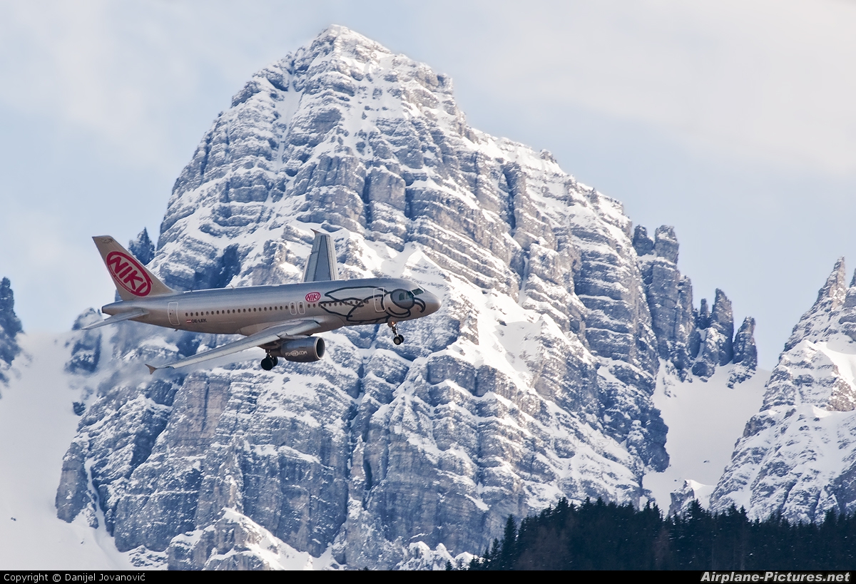 Niki OE-LEK aircraft at Innsbruck