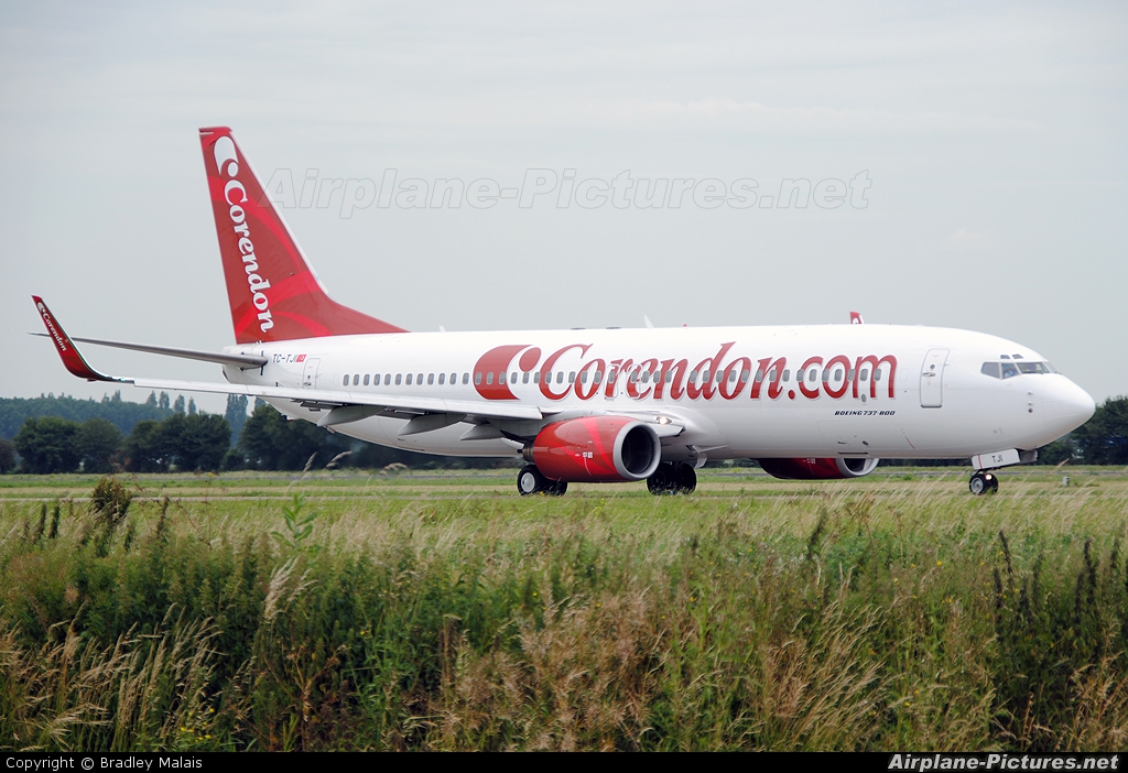 Corendon Airlines TC-TJI aircraft at Rotterdam