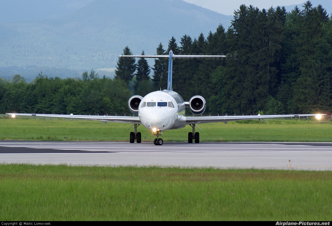 Montenegro Airlines 4O-AOL aircraft at Ljubljana - Brnik