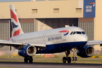 G-EUUO - British Airways Airbus A320