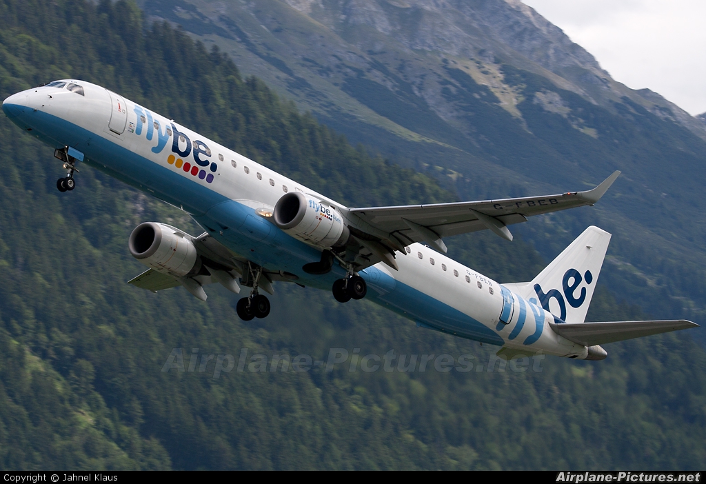 Flybe G-FBEB aircraft at Innsbruck