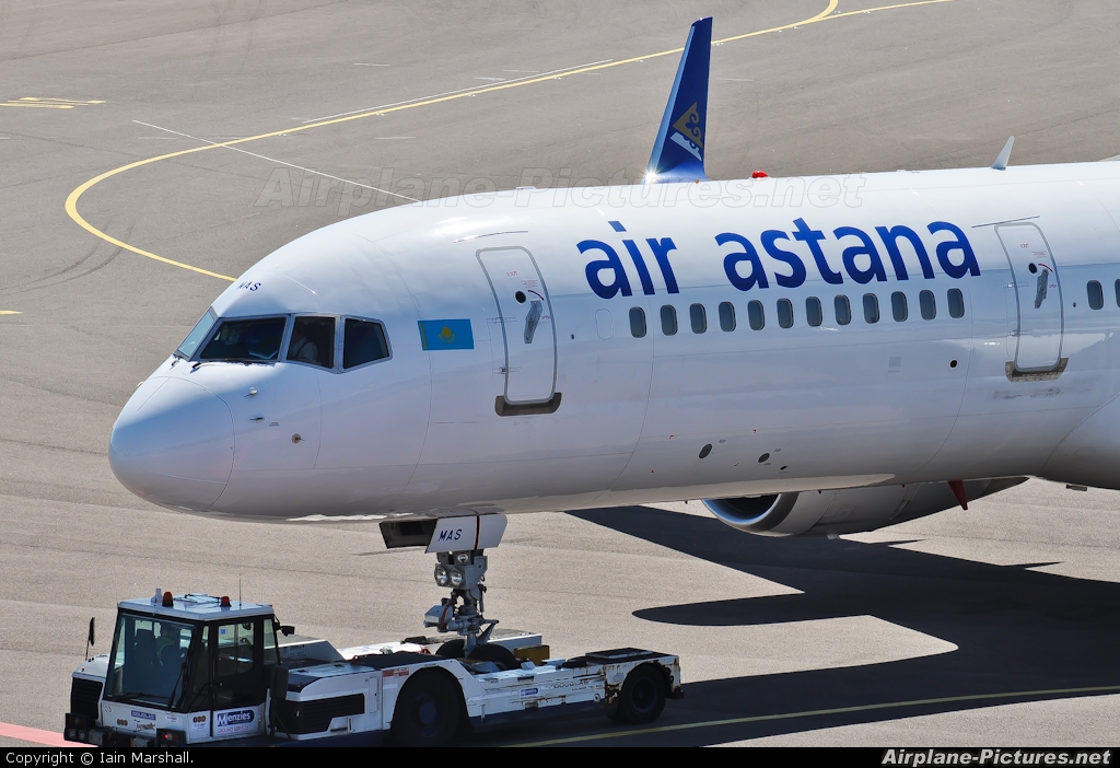 Air Astana P4-MAS aircraft at Amsterdam - Schiphol