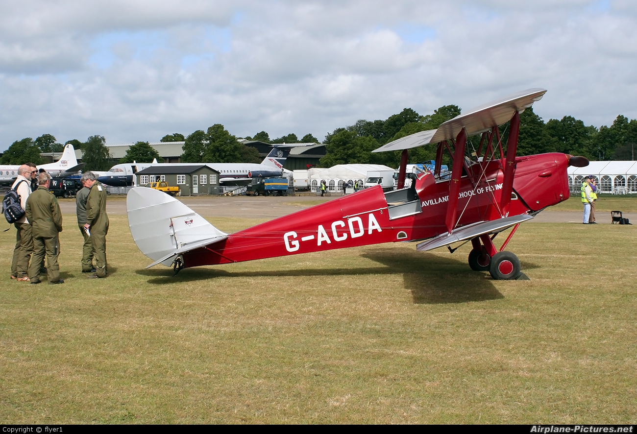 Private G-ACDA aircraft at Duxford