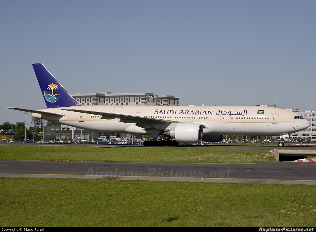Saudi Arabian Airlines HZ-AKA aircraft at Paris - Charles de Gaulle