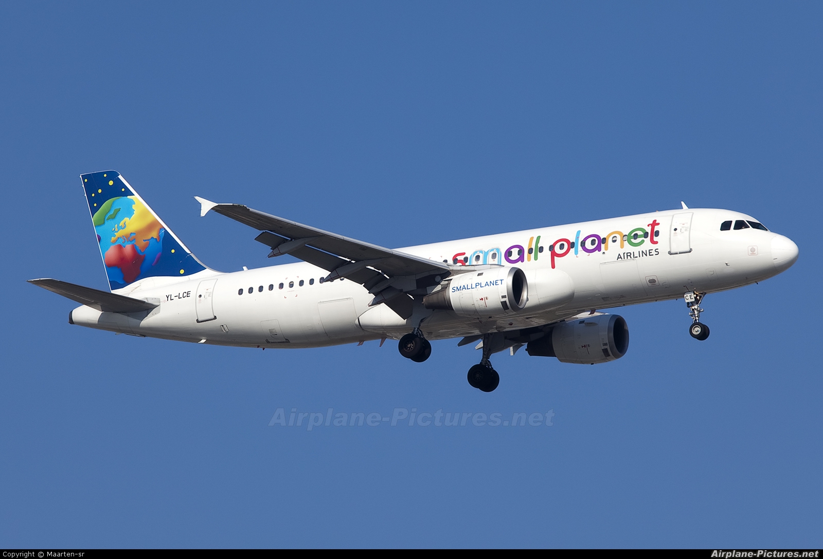 Small Planet Airlines YL-LCE aircraft at Antalya