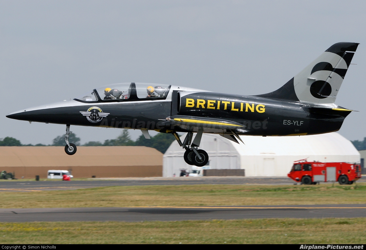 Breitling Jet Team ES-YLF aircraft at Fairford