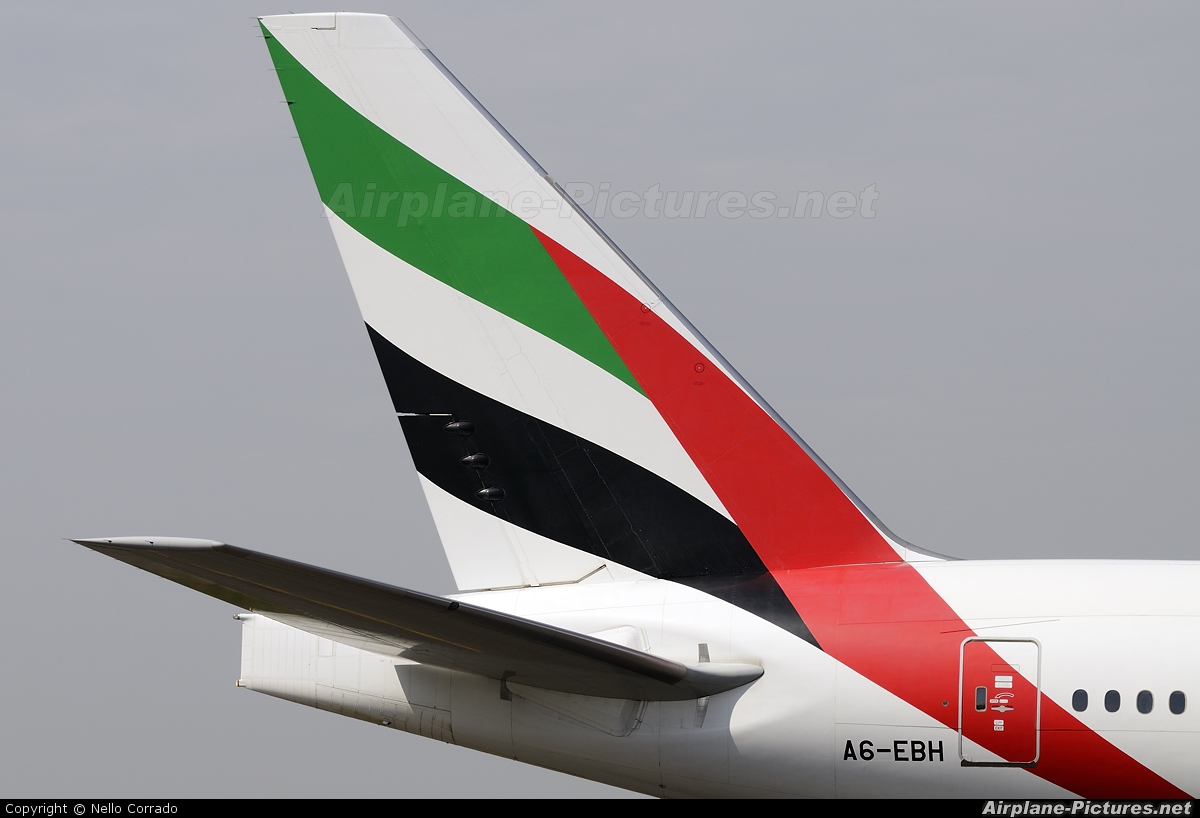Emirates Airlines A6-EBH aircraft at Milan - Malpensa
