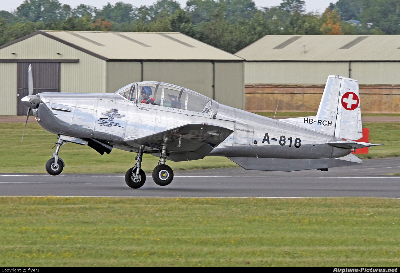 Private HB-RCH aircraft at Fairford