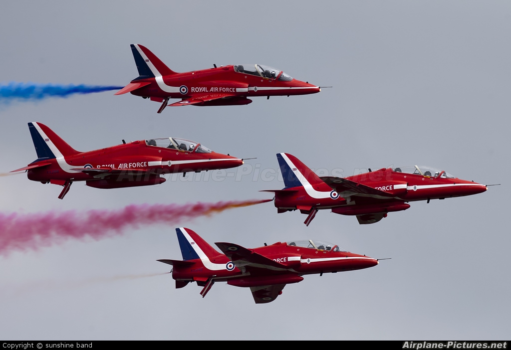 Royal Air Force "Red Arrows" XX177 aircraft at Waddington