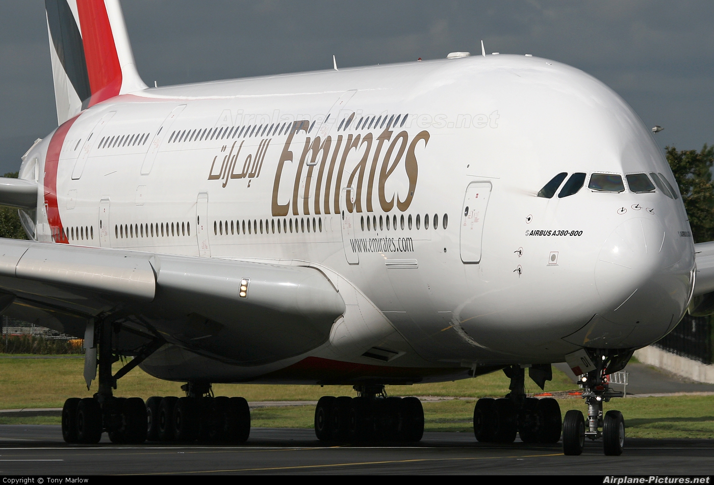Emirates Airlines A6-EDI aircraft at Manchester