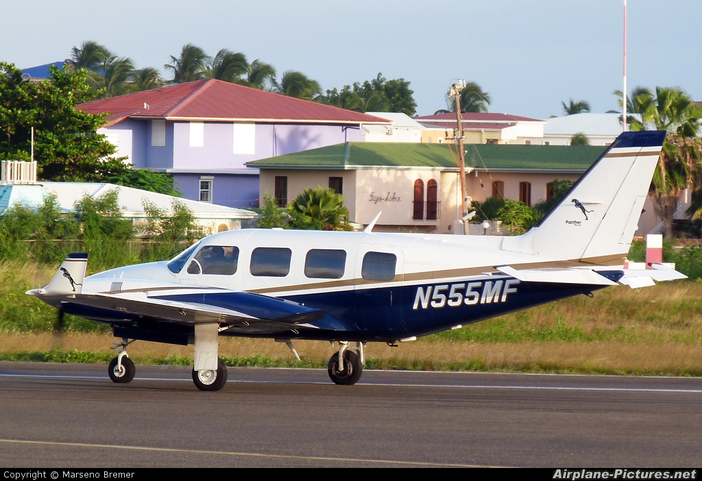 Private N555MF aircraft at Sint Maarten - Princess Juliana Intl