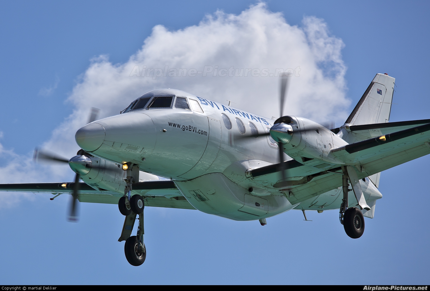 BVI Airways N487UE aircraft at Sint Maarten - Princess Juliana Intl