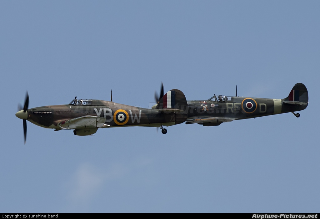 Royal Air Force "Battle of Britain Memorial Flight" LF363 aircraft at Waddington