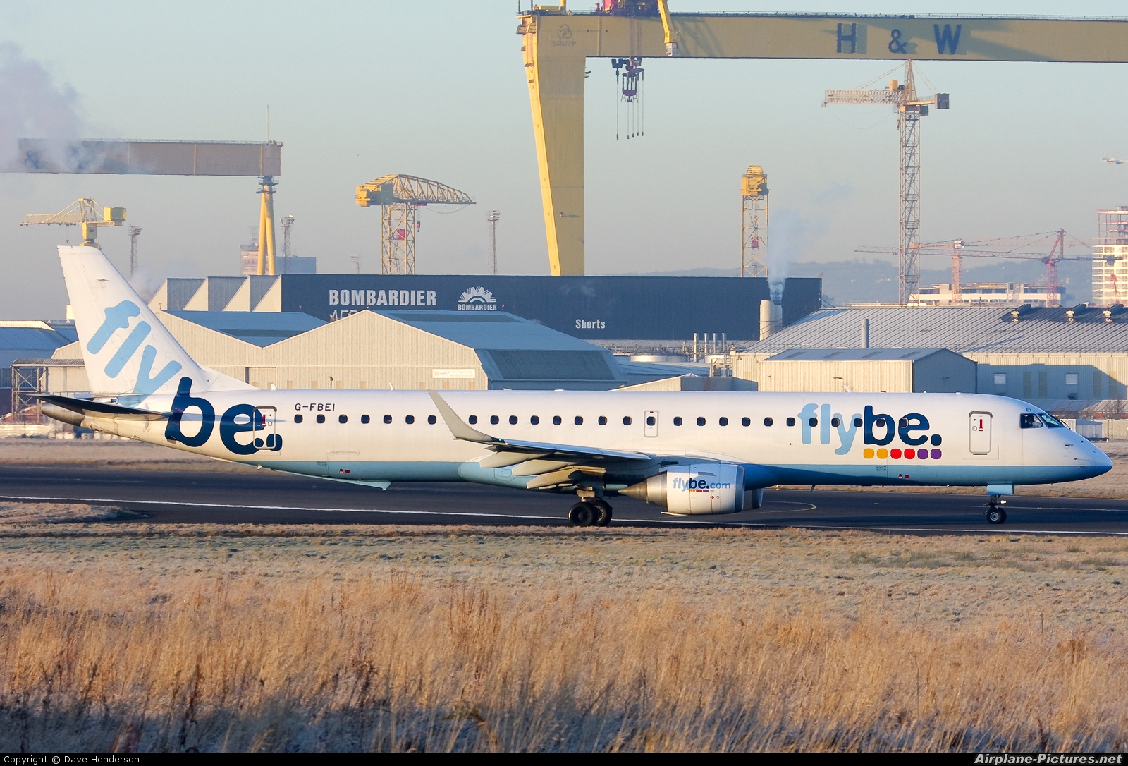 Flybe G-FBEI aircraft at Belfast City - George Best