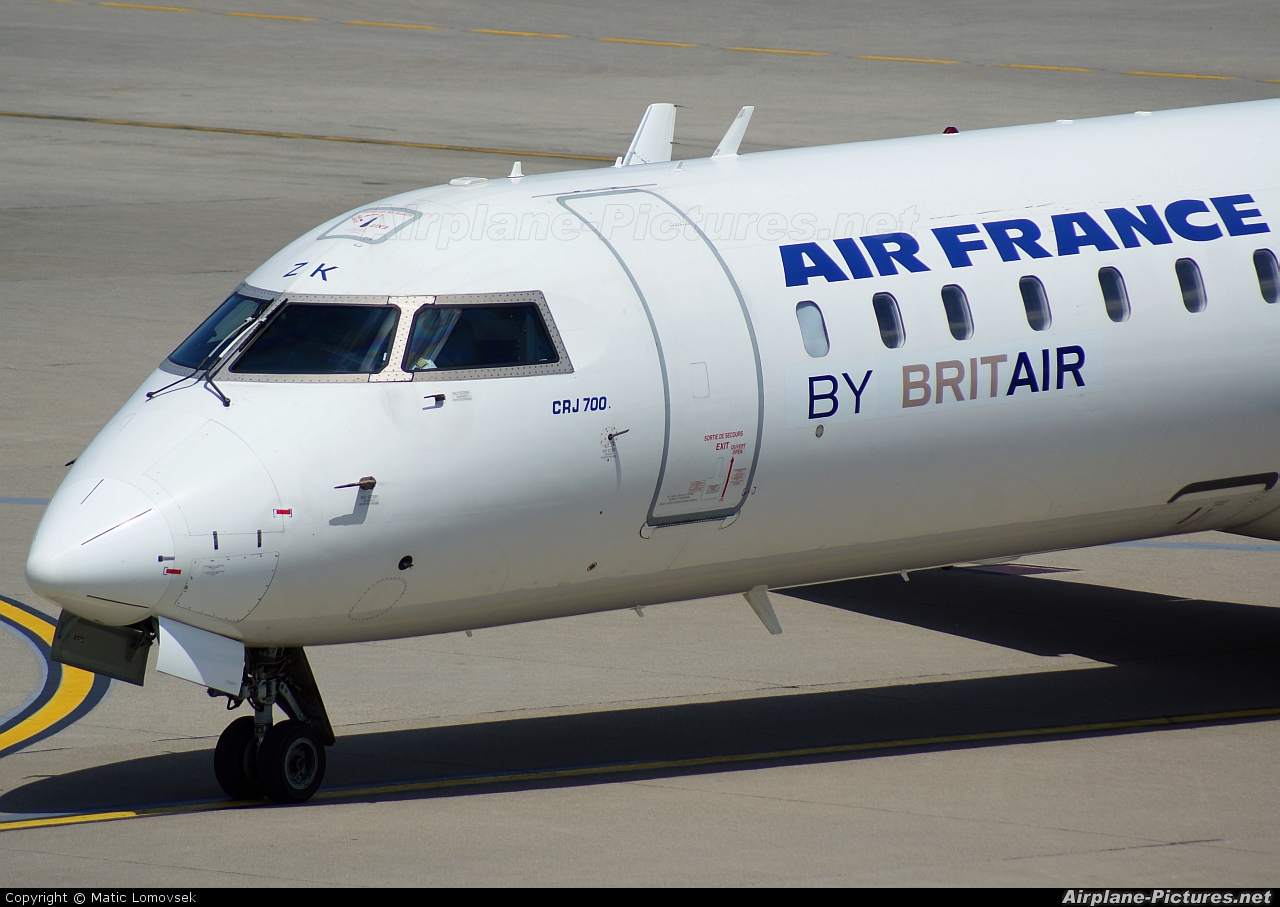 Air France - Brit Air F-GRZK aircraft at Zagreb