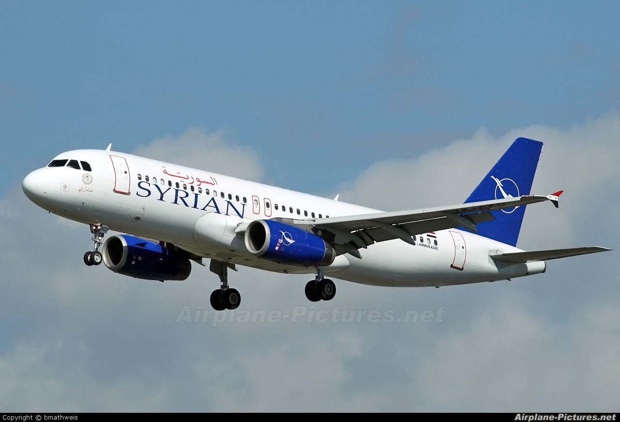 YK-AKD - Syrian Air Airbus A320 at Frankfurt | Photo ID 158606 |  Airplane-Pictures.net