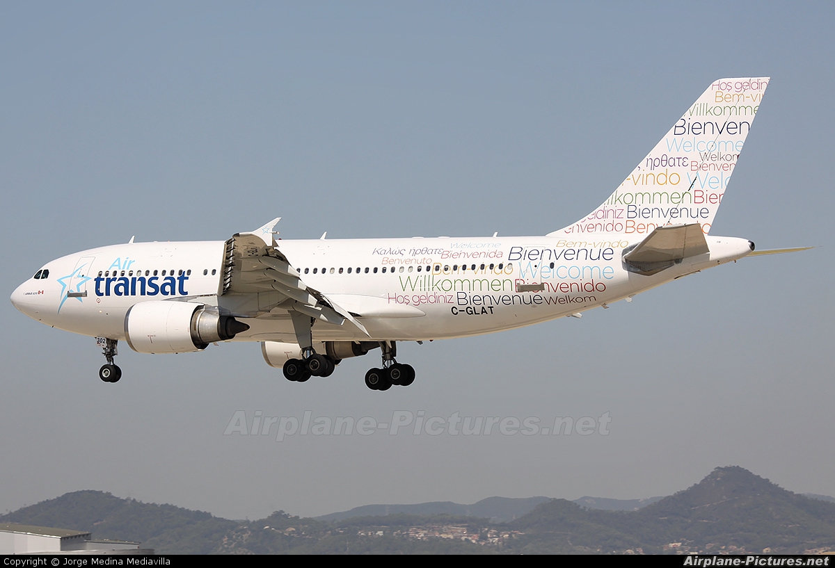 Air Transat C-GLAT aircraft at Barcelona - El Prat