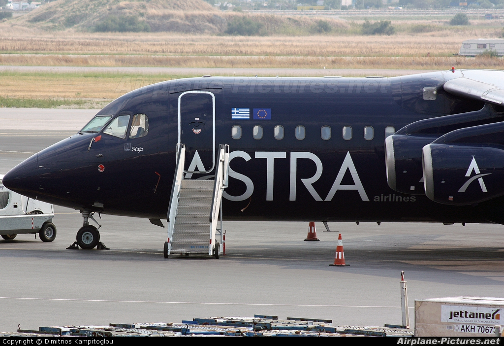 Astra Airlines SX-DIZ aircraft at Thessaloniki - Makedonia