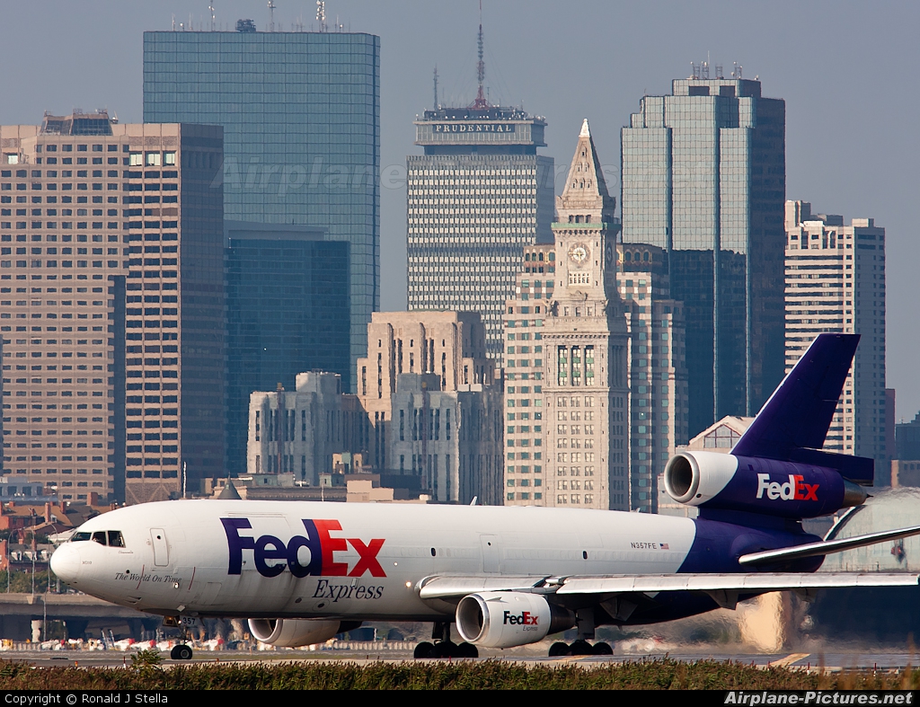 FedEx Federal Express N357FE aircraft at Boston - General Edward Lawrence Logan Intl
