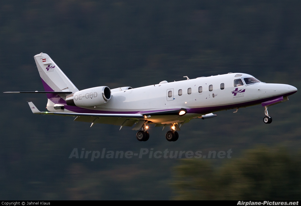 Tyrol Air Ambulance OE-GBD aircraft at Innsbruck
