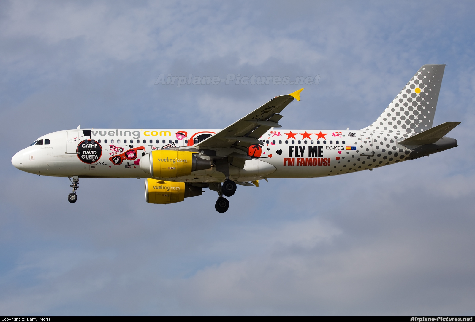 Vueling Airlines EC-KDG aircraft at London - Heathrow