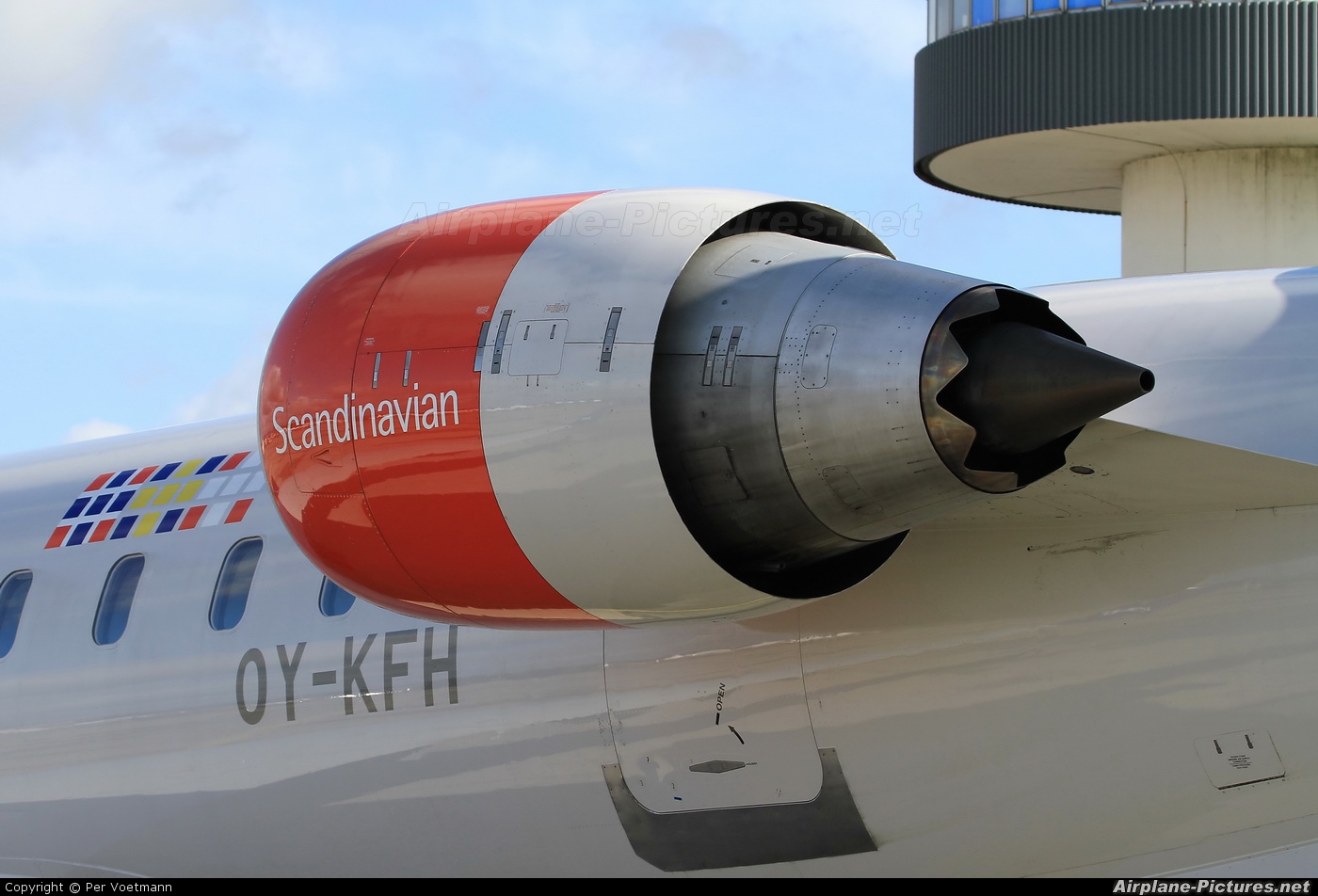 SAS - Scandinavian Airlines OY-KFH aircraft at Copenhagen Roskilde