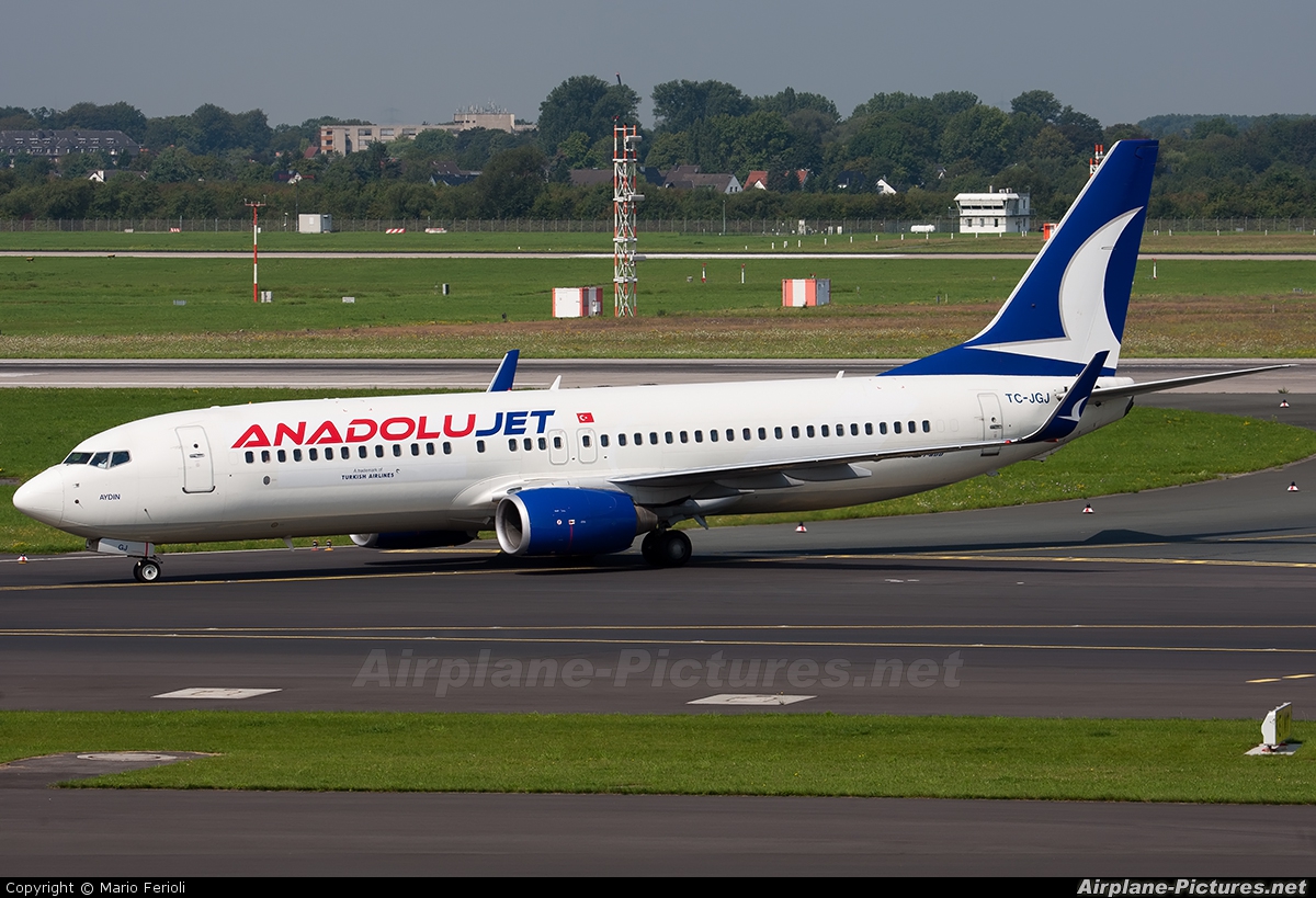 TCJGJ AnadoluJet Boeing 737800 at Düsseldorf Photo ID 154930