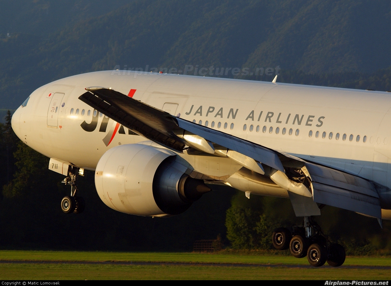 JAL - Japan Airlines JA711J aircraft at Ljubljana - Brnik