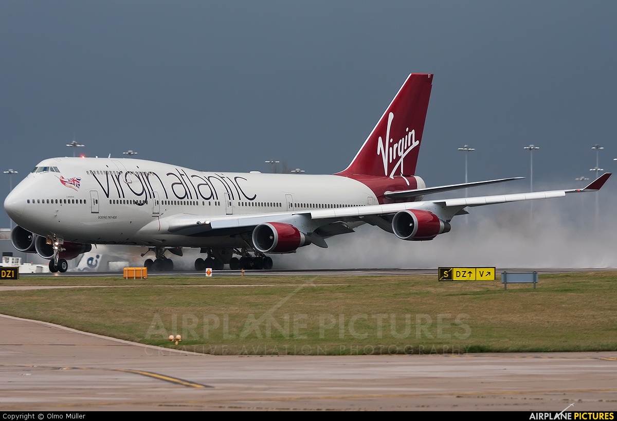 Virgin Atlantic G-VAST aircraft at Manchester