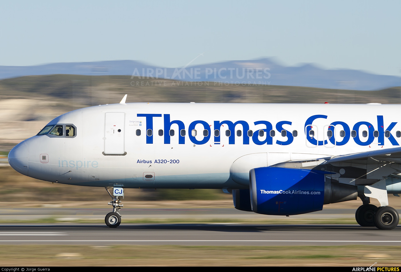 Thomas Cook Belgium OO-TCJ aircraft at Alicante - El Altet