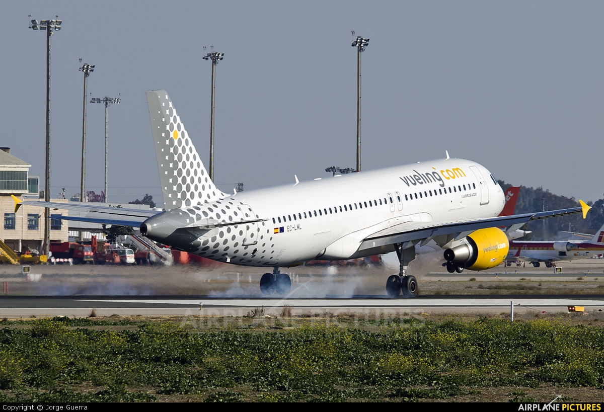 Vueling Airlines EC-LML aircraft at Seville - San Pablo