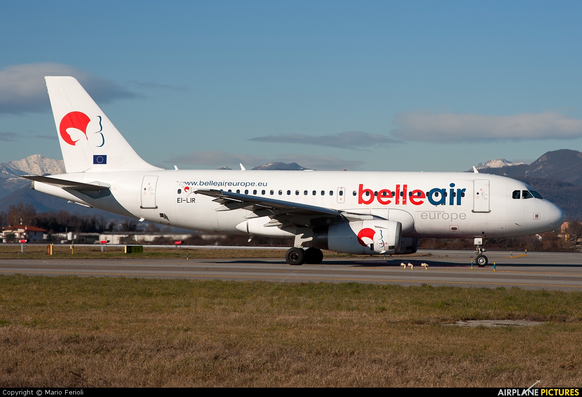 BelleAir EI-LIR aircraft at Bergamo - Orio al Serio