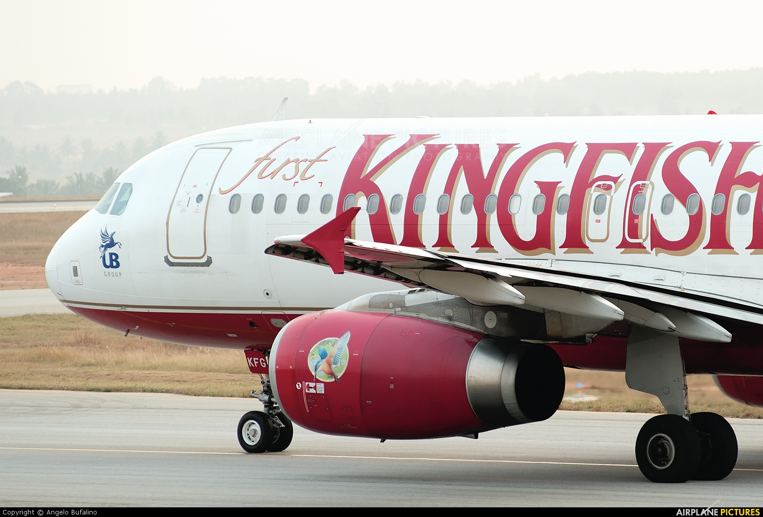 Kingfisher Airlines VT-KFG aircraft at Bangalore - Bengaluru Intl
