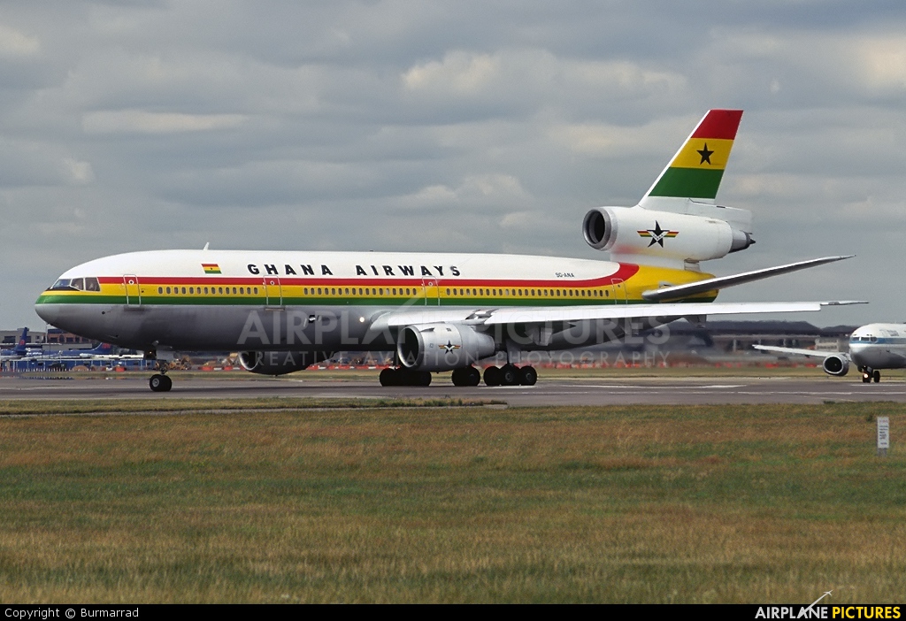 Ghana Airways 9G-ANA aircraft at London - Heathrow