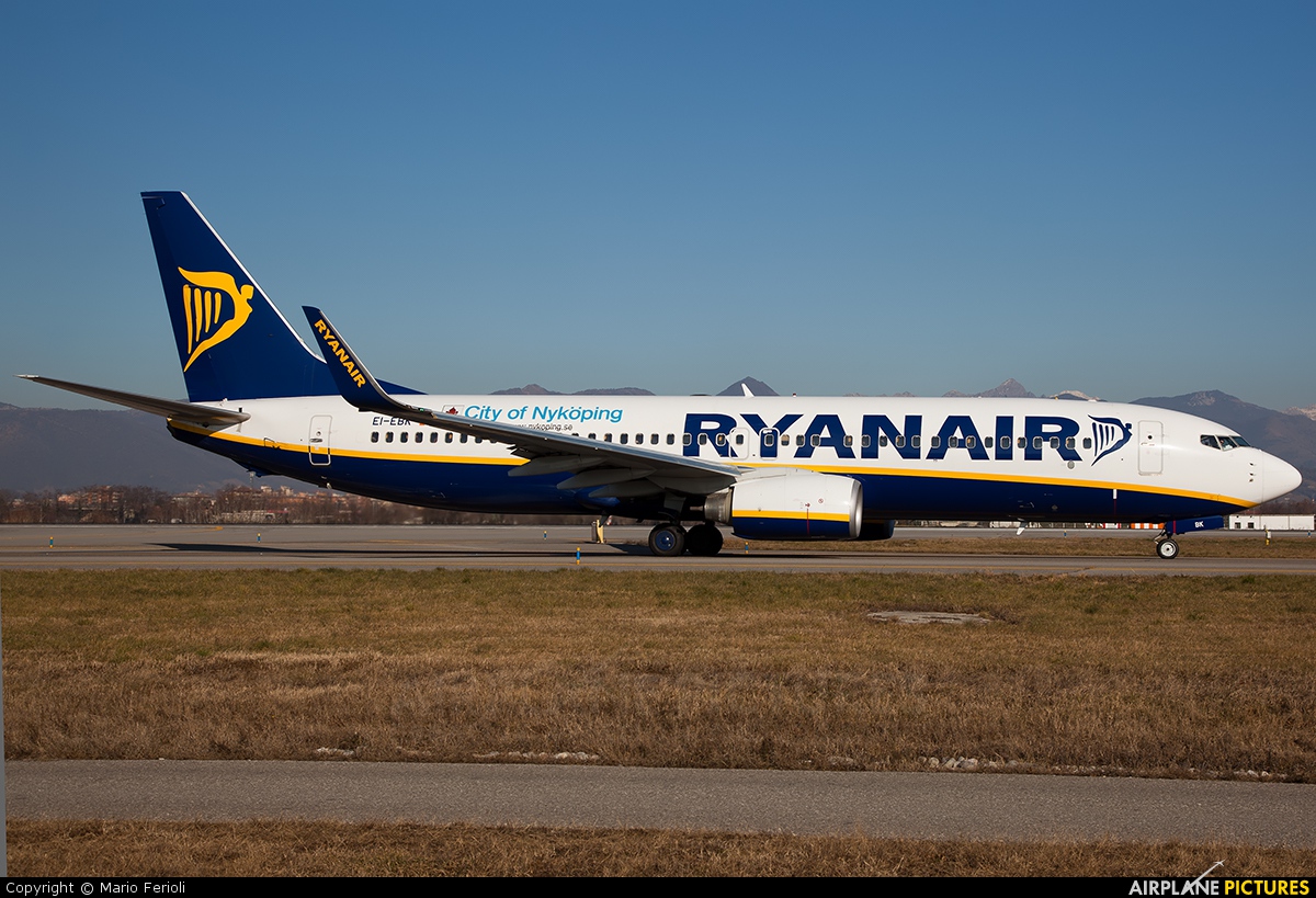 Ryanair EI-EBR aircraft at Bergamo - Orio al Serio