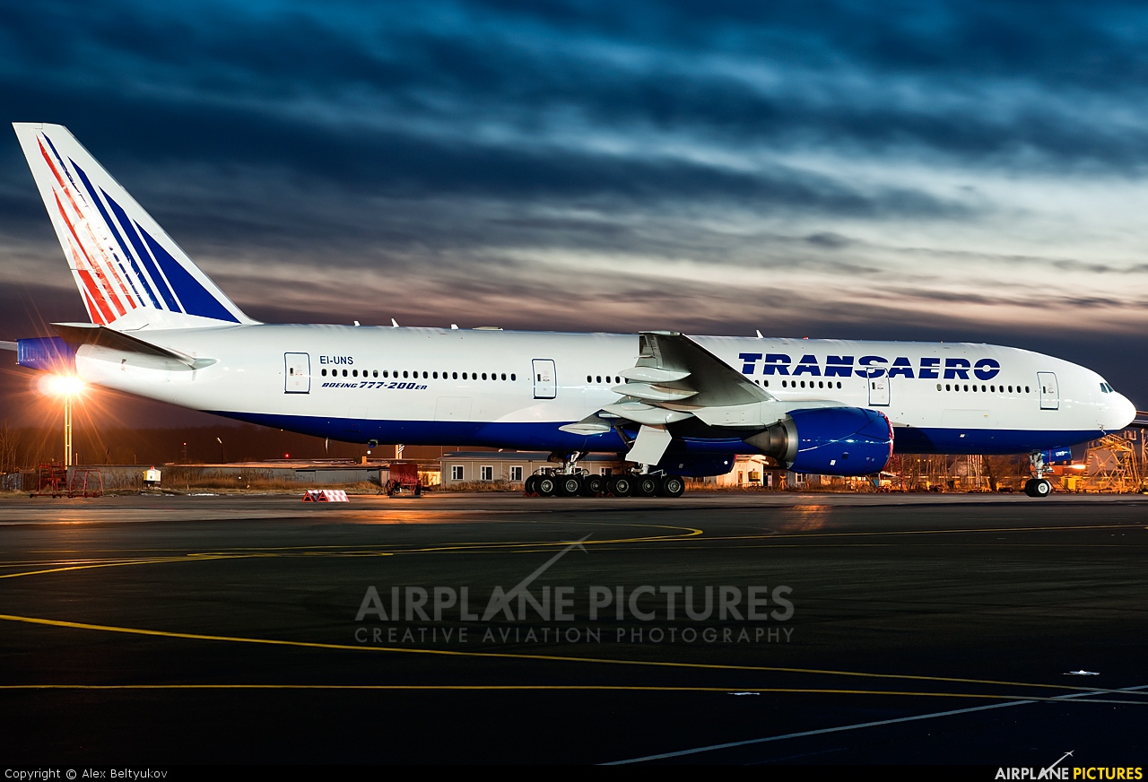 Transaero Airlines EI-UNS aircraft at Moscow - Domodedovo