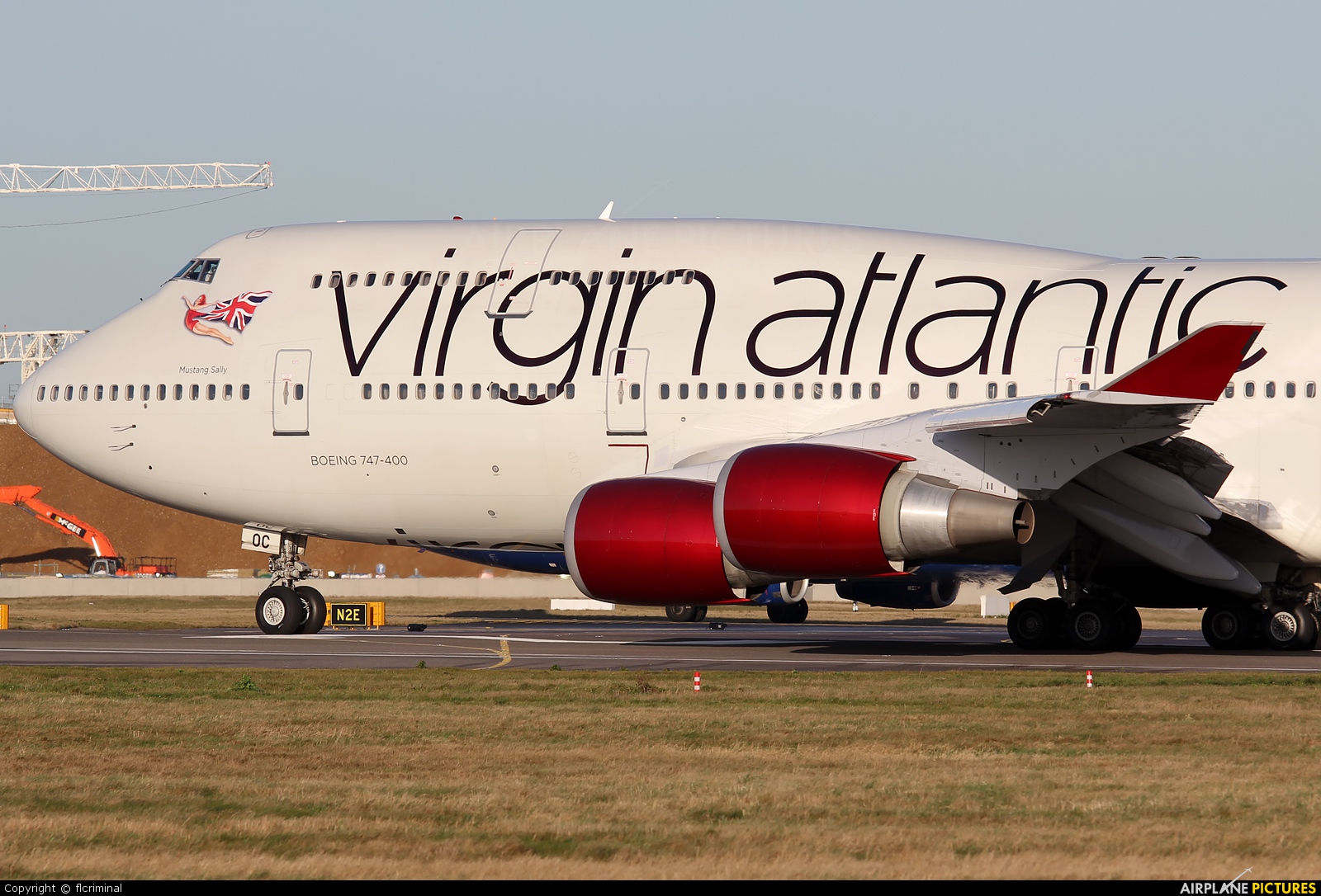 Virgin Atlantic G-VROC aircraft at London - Heathrow