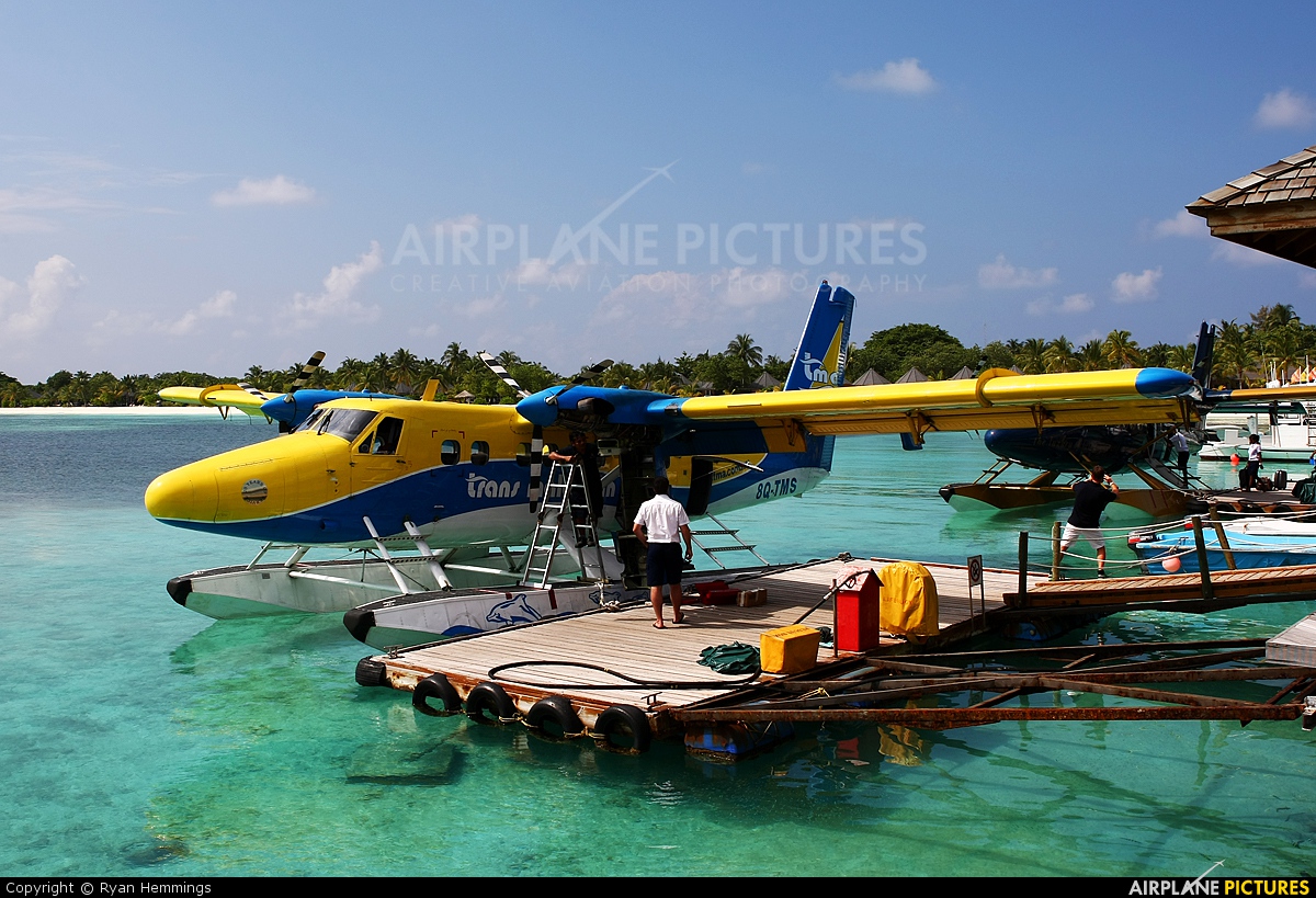 Trans Maldivian Airways - TMA 8Q-TMS aircraft at Off Airport - Maldives