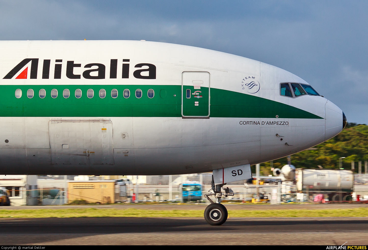Alitalia EI-ISD aircraft at Sint Maarten - Princess Juliana Intl