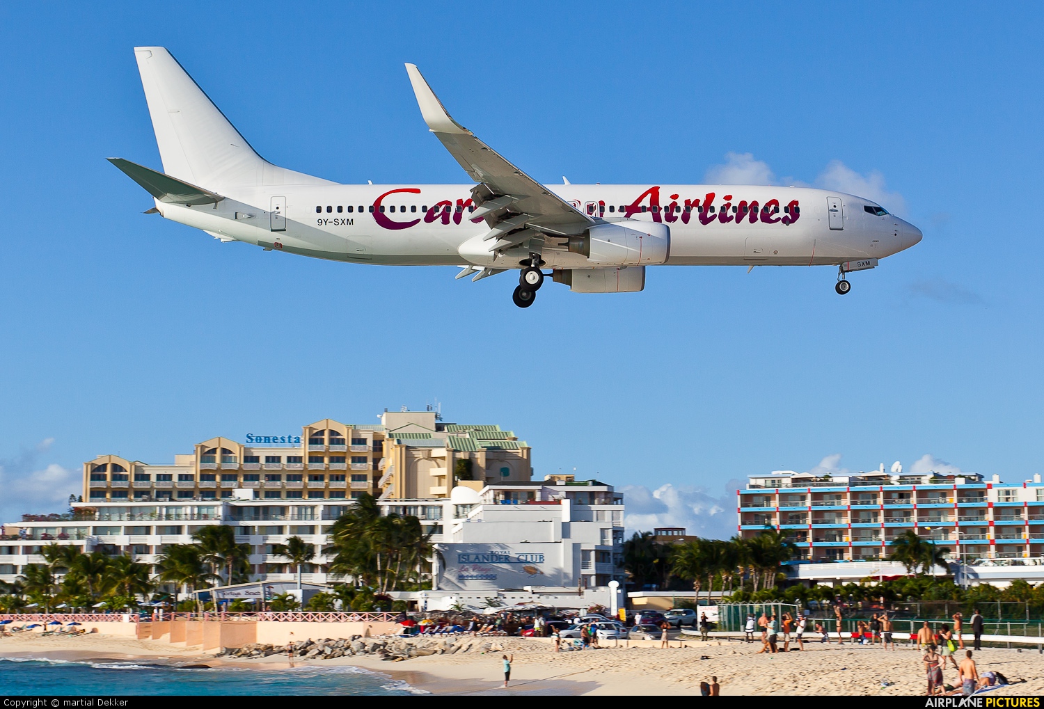 Caribbean Airlines  9Y-SXM aircraft at Sint Maarten - Princess Juliana Intl
