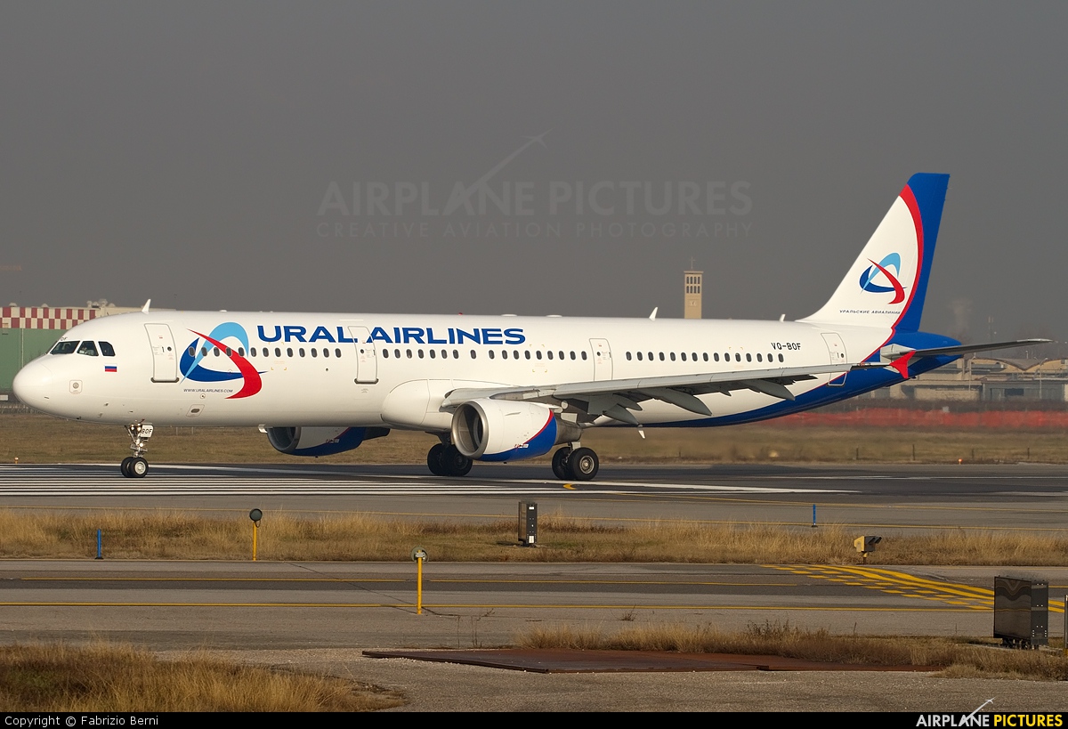 Ural Airlines VQ-BOF aircraft at Verona - Villafranca