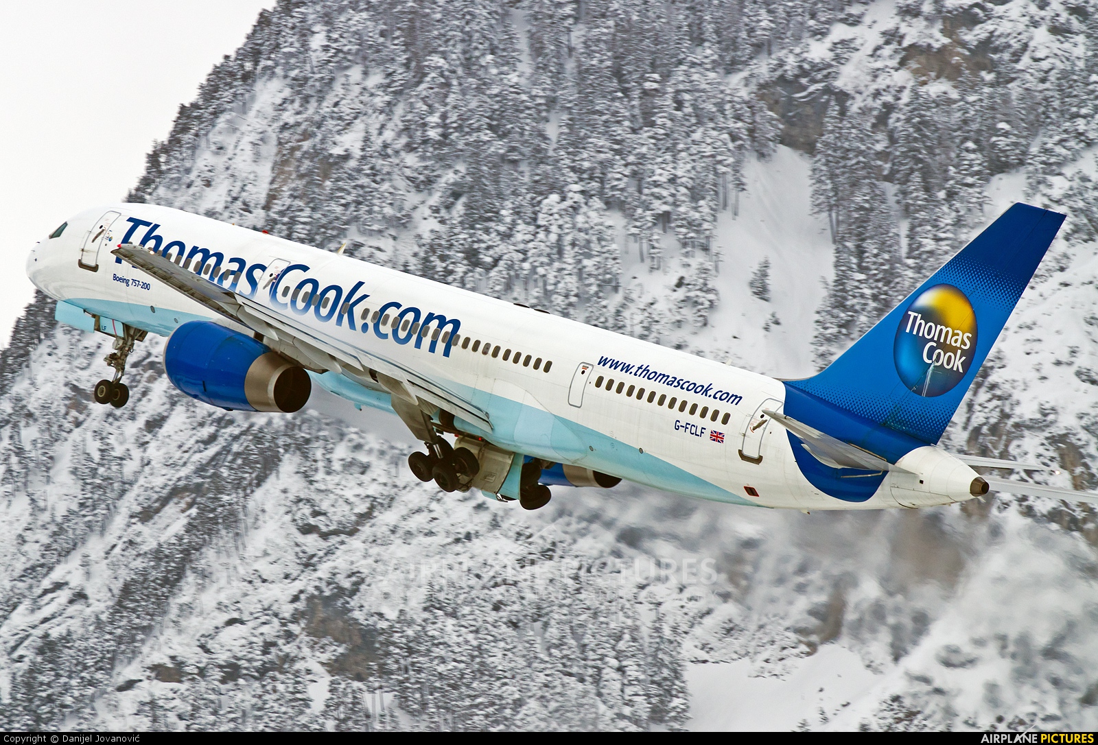 Thomas Cook G-FCLF aircraft at Innsbruck