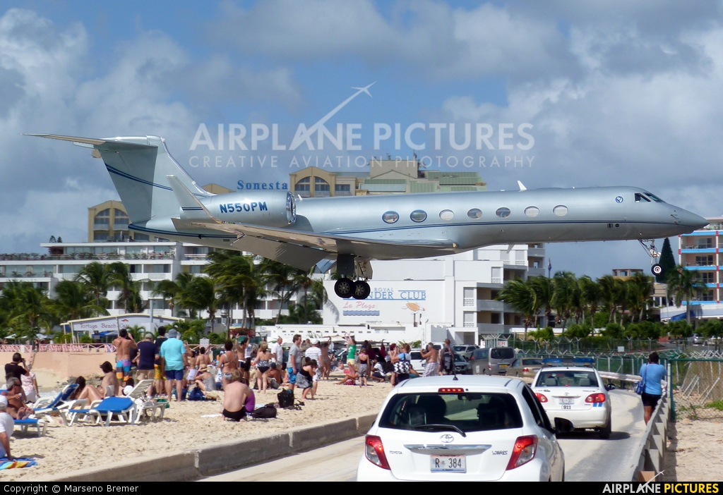Private N550PM aircraft at Sint Maarten - Princess Juliana Intl
