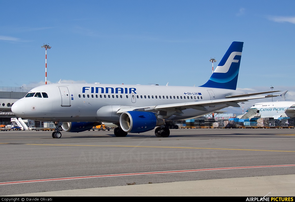 Finnair OH-LVK aircraft at Milan - Malpensa