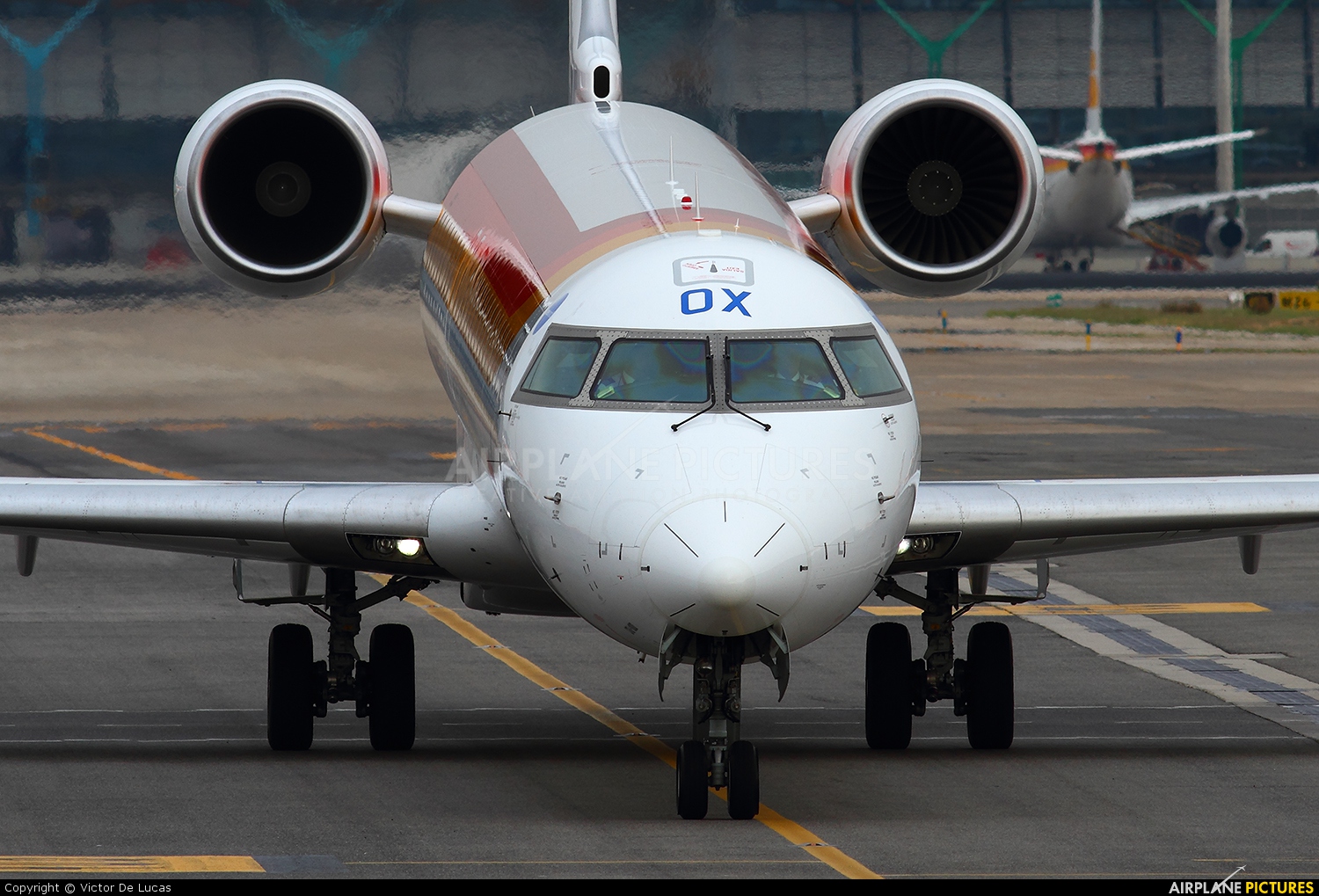 Air Nostrum - Iberia Regional EC-LOX aircraft at Madrid - Barajas