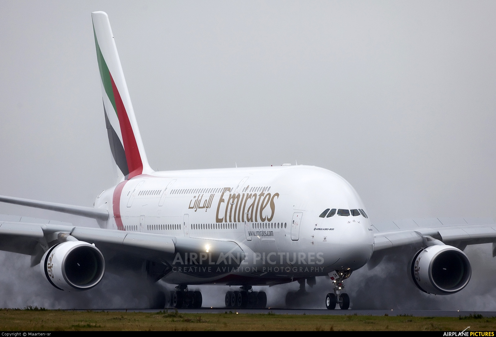 Emirates Airlines A6-EDW aircraft at Amsterdam - Schiphol