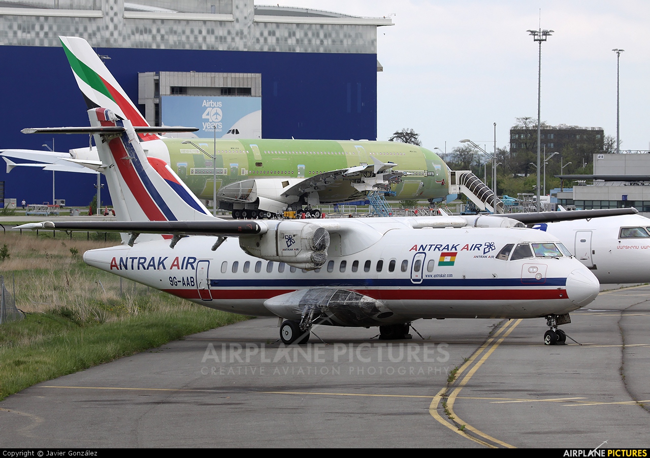 Antrak Air 9G-AAB aircraft at Toulouse - Blagnac