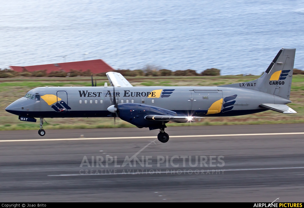 West Air Europe LX-WAT aircraft at Madeira