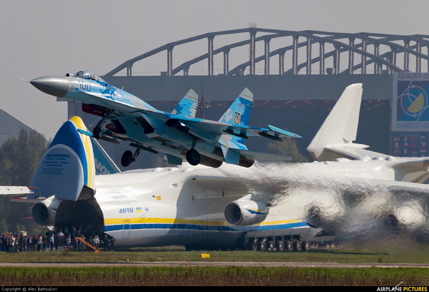 Ukraine - Air Force 100 aircraft at Kyiv - Gostomel