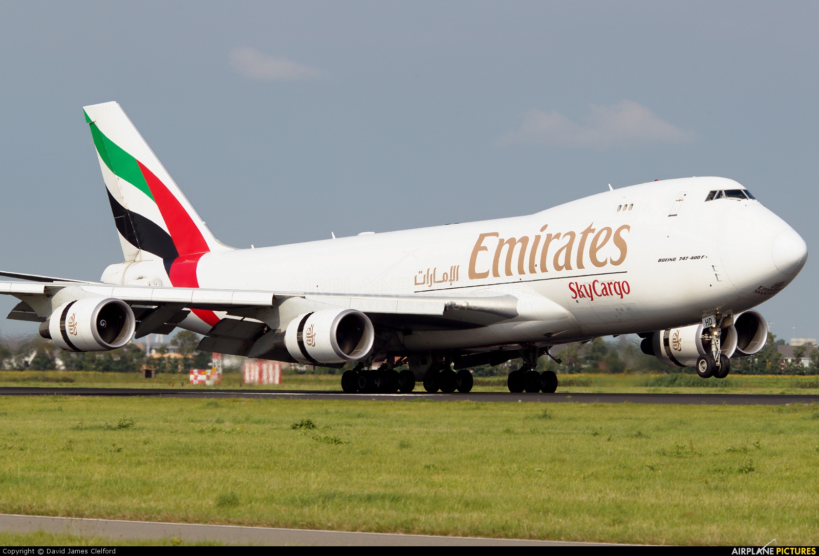 Emirates Sky Cargo OO-THD aircraft at Amsterdam - Schiphol
